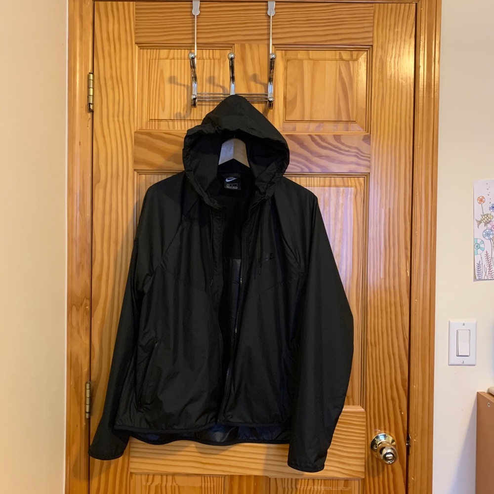 Nike rain jacket running with hood